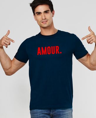T-Shirt homme Amour (effet velours)