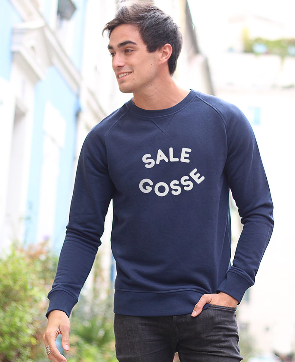 Sweatshirt homme Sale gosse (Effet velours)
