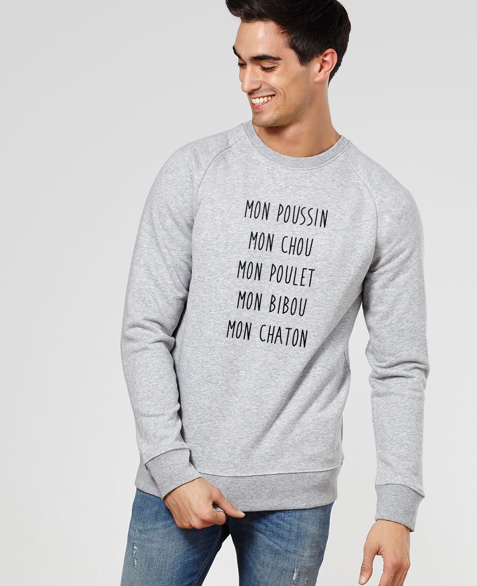 Sweatshirt homme Mon poussin