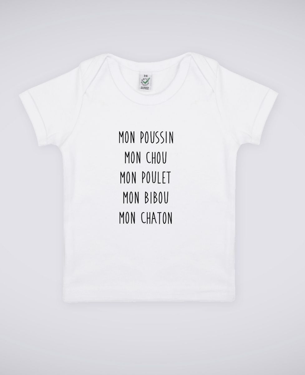 T-Shirt bébé Mon poussin