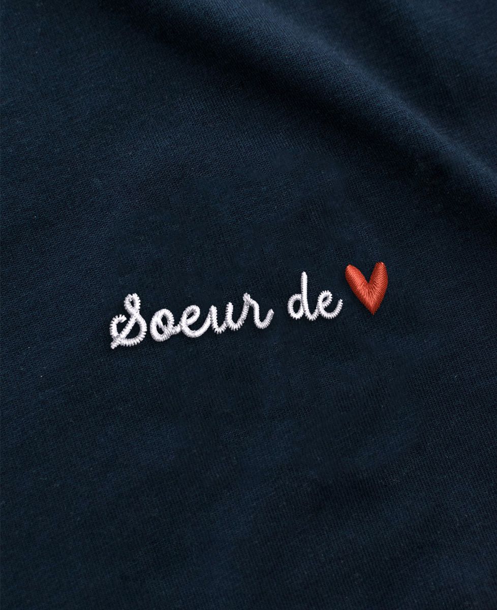 T-shirt homme Soeur de coeur (brodé)
