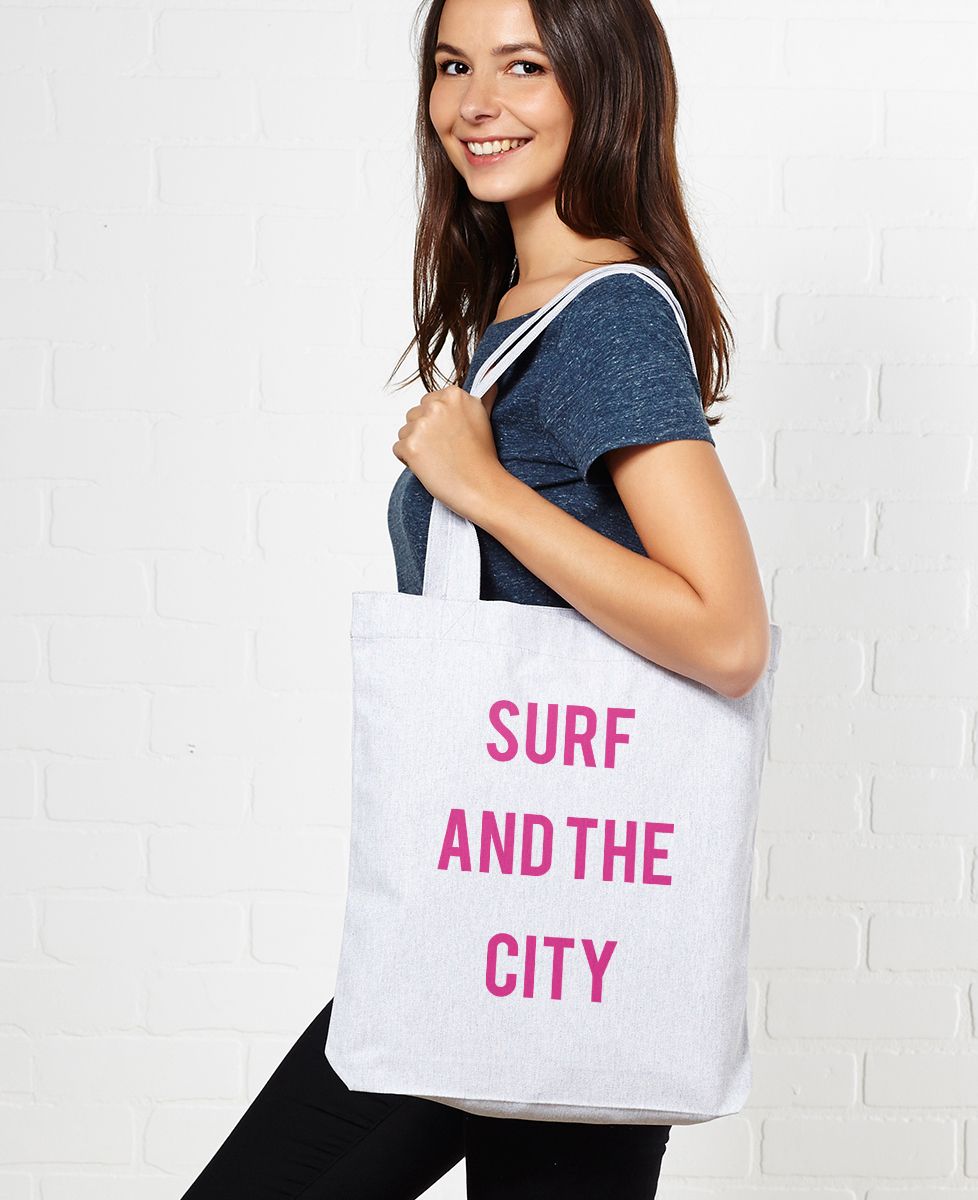 Tote bag Surf and the city
