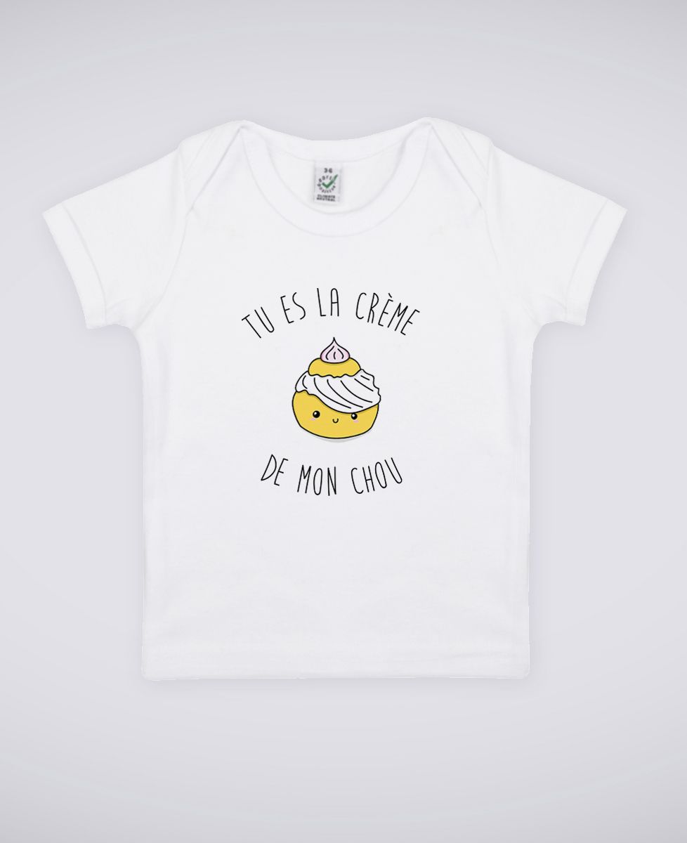 T-Shirt bébé Tu es la creme