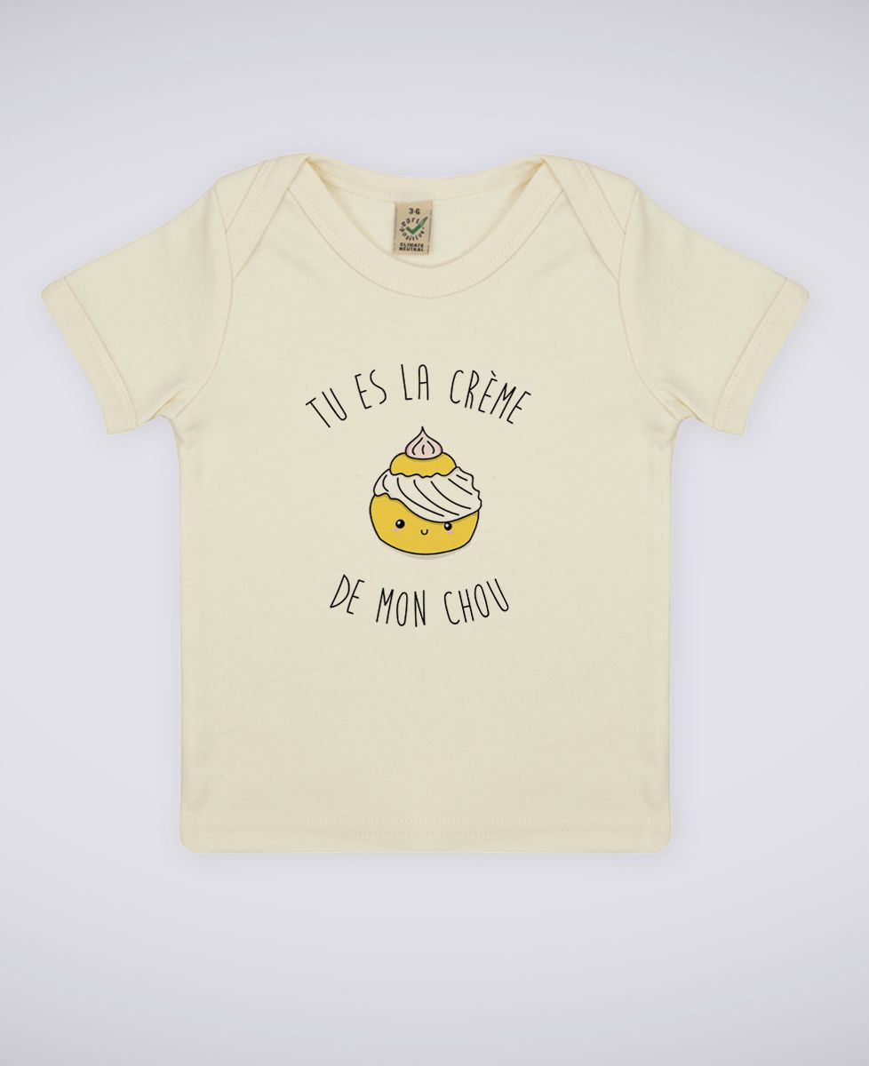 T-Shirt bébé Tu es la creme