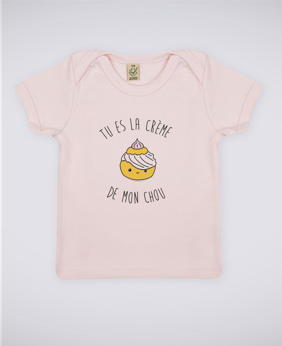 T-Shirt bébé Tu es la creme