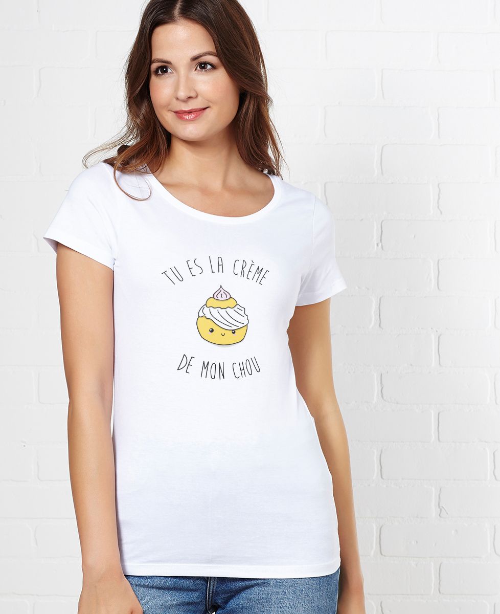 T-Shirt femme Tu es la creme