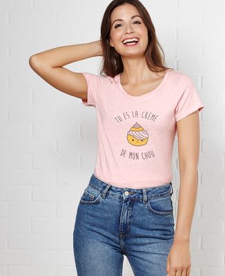 T-Shirt femme Tu es la creme