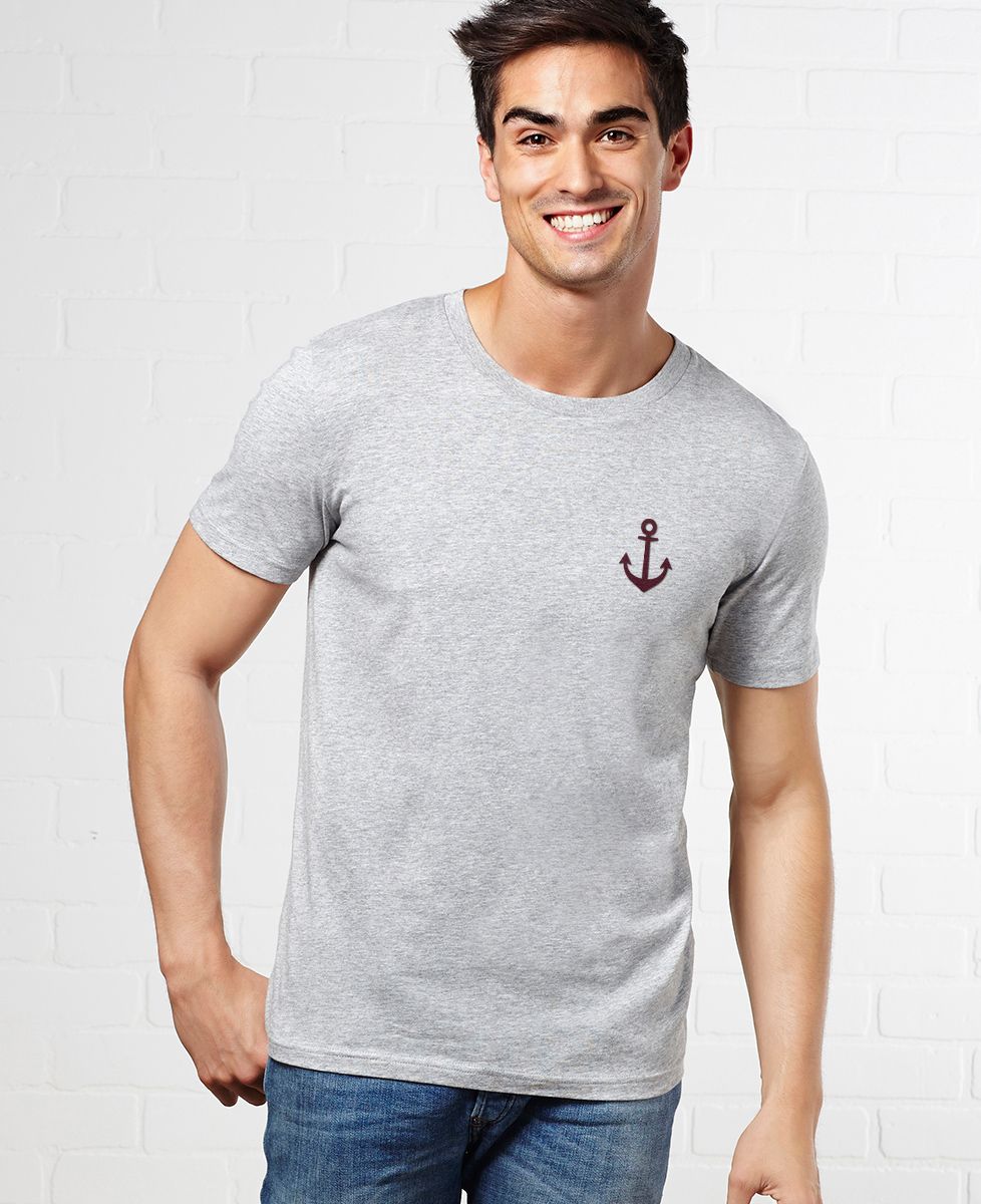 T-Shirt homme Ancre (effet velours)