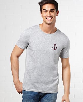 T-Shirt homme Ancre (effet velours)