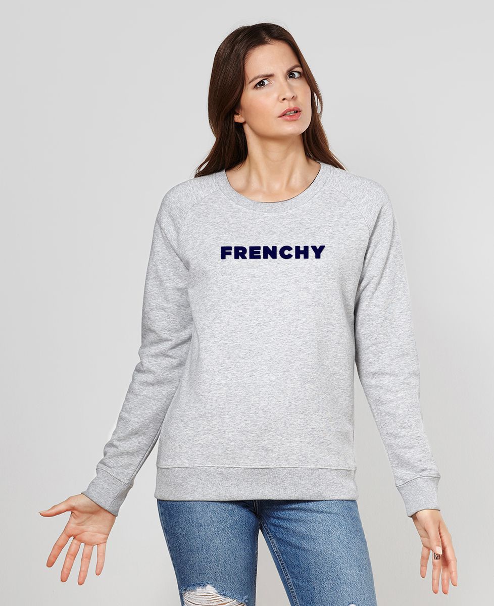Sweatshirt femme Frenchy (effet velours)