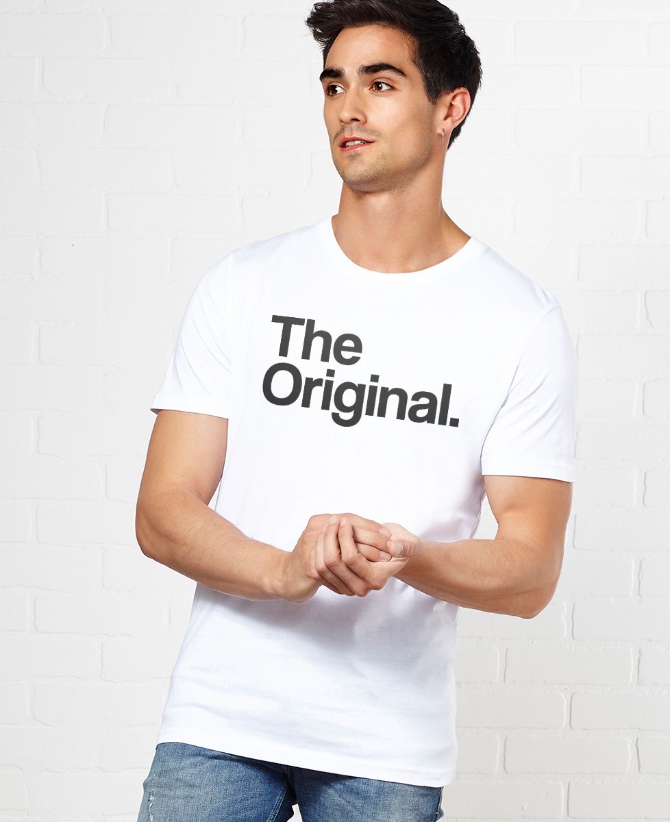 T-Shirt für Männer The Original - Papa-Geschenke, Geschenke Mama, Geschenke für Paare, Duo sortiert