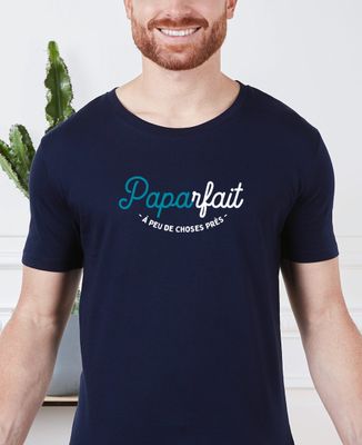 T-shirt Homme Bluey, Motif Papa Dessin Animé, Bleu Marine, Taille M, 100% Coton