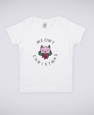 T-Shirt bébé Meowy Christmas
