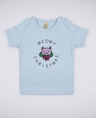 T-Shirt bébé Meowy Christmas