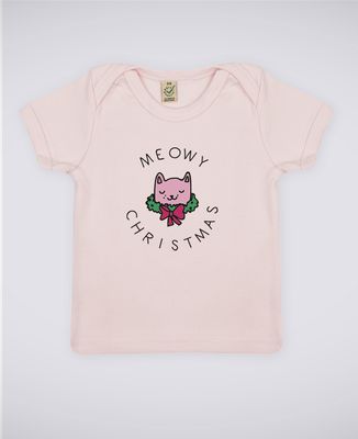 T-Shirt bébé Meowy Christmas