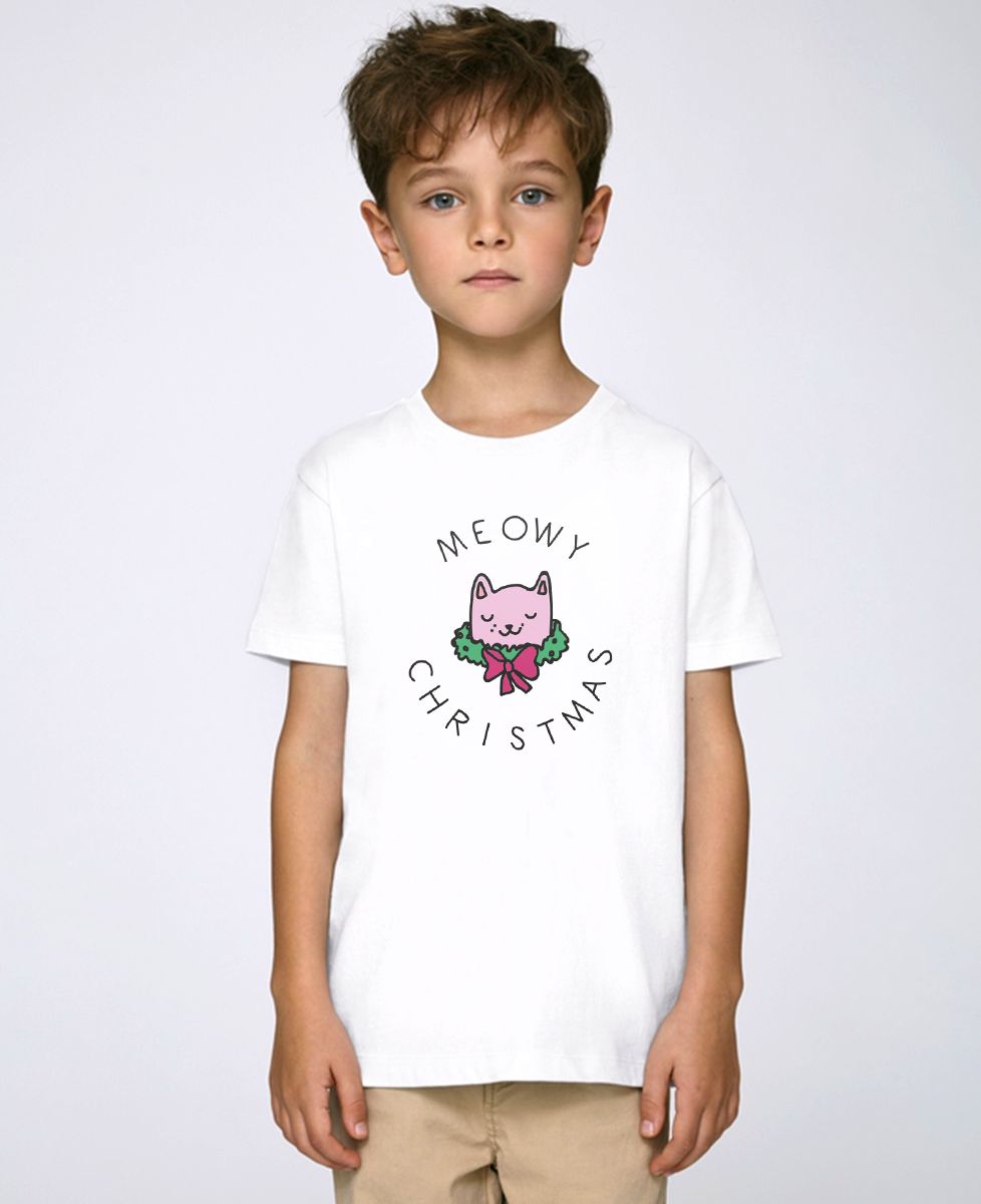 T-shirt enfant Meowy Christmas