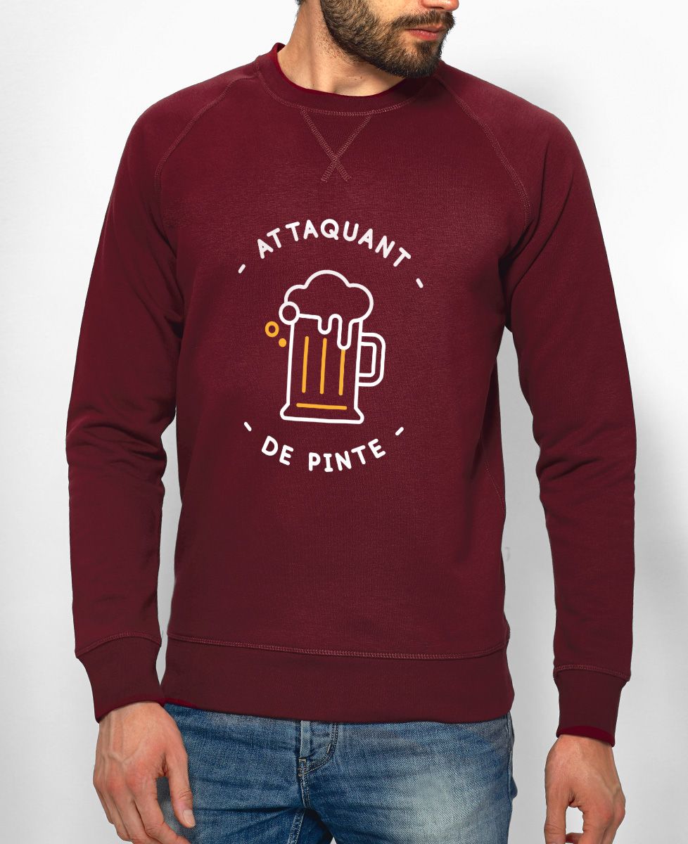 Sweatshirt homme Attaquant de pinte