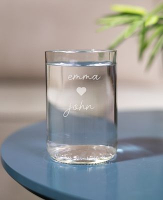 Water glass Duo of first names (engraved) - Aperitif, Couple gifts
