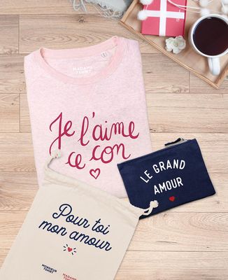 Coffret Sweatshirt je l'aime ce con