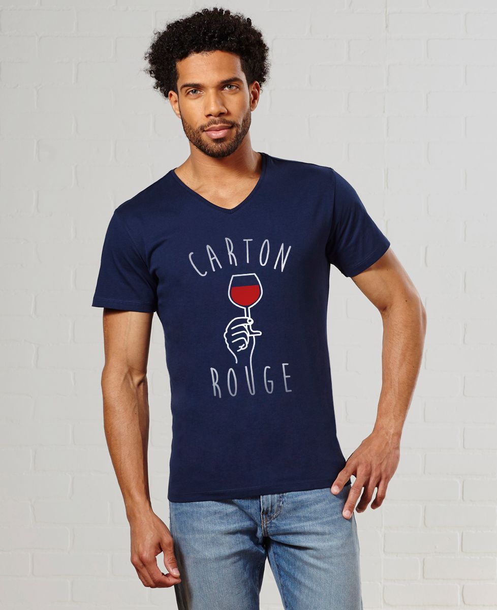 T-Shirt homme Carton rouge