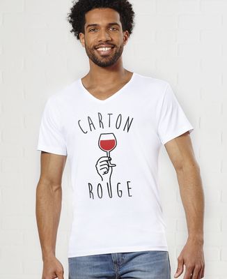 T-Shirt homme Carton rouge