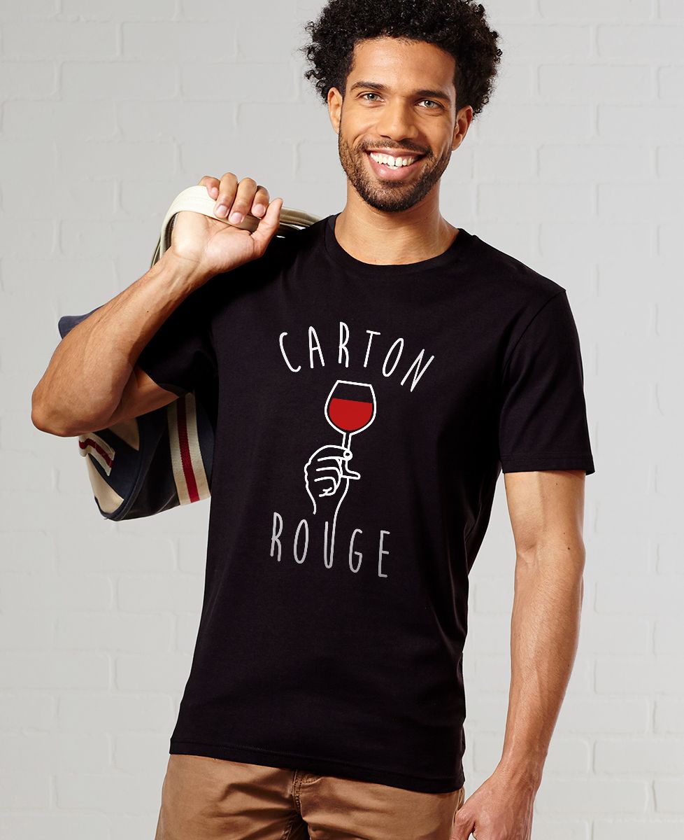 T-Shirt homme Carton rouge