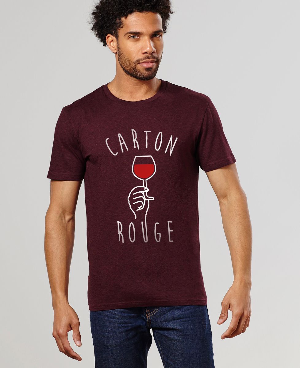 T-Shirt homme Carton rouge