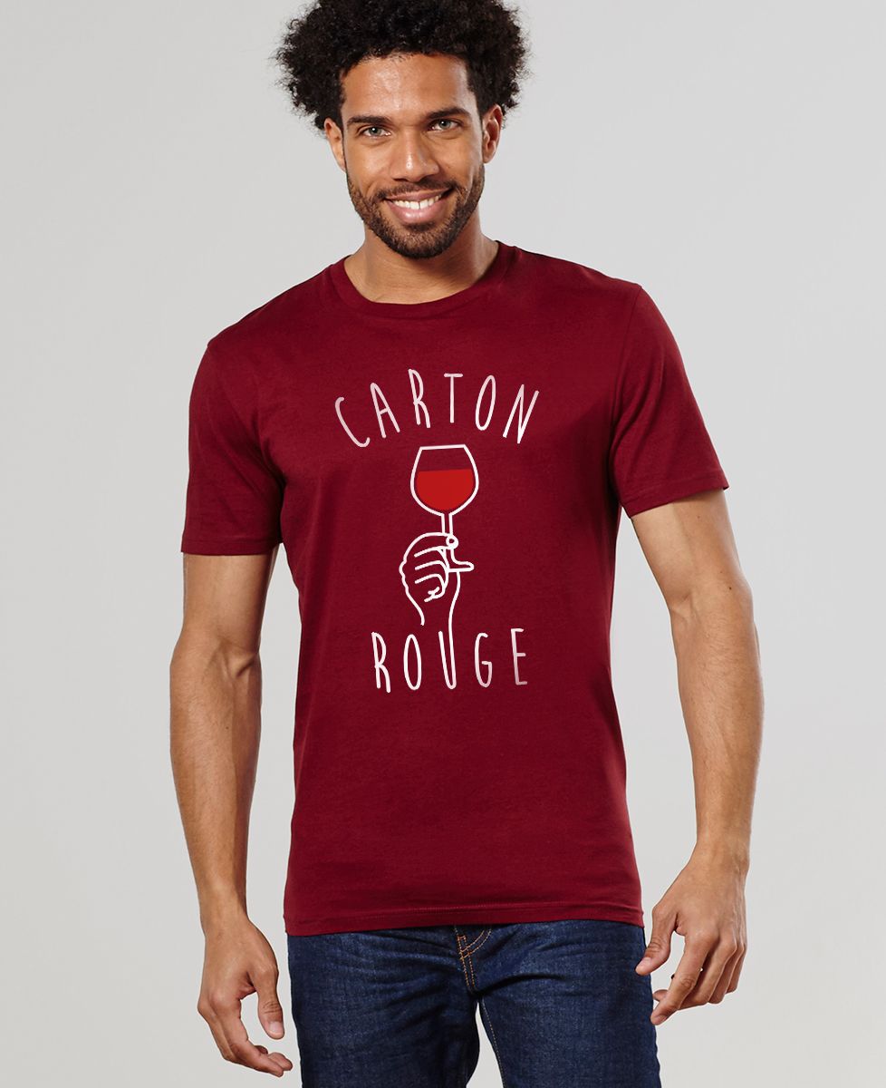 T-Shirt homme Carton rouge