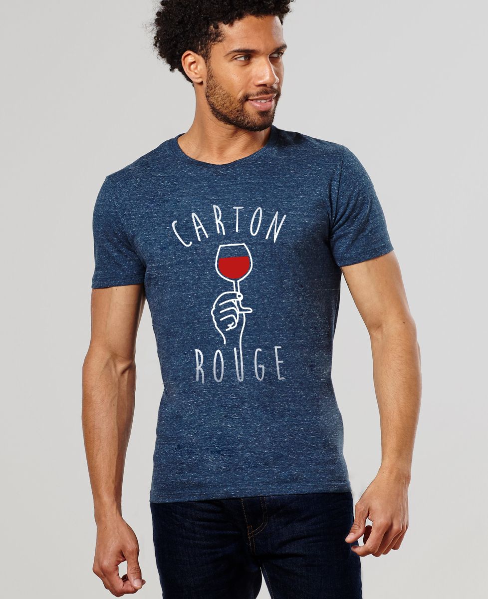 T-Shirt homme Carton rouge