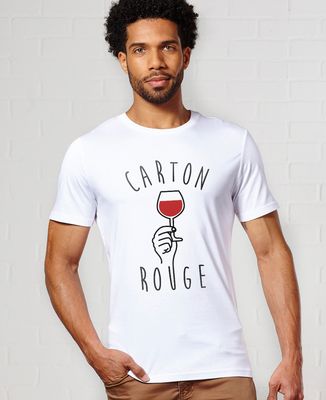 T-Shirt homme Carton rouge