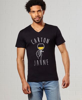 T-Shirt homme Carton jaune