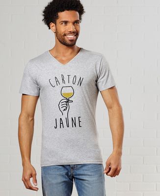 T-Shirt homme Carton jaune