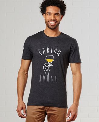 T-Shirt homme Carton jaune