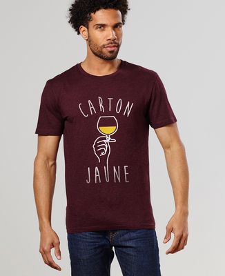 T-Shirt homme Carton jaune