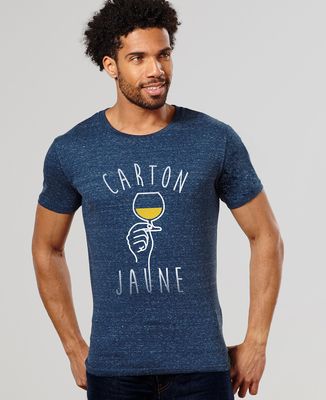 T-Shirt homme Carton jaune