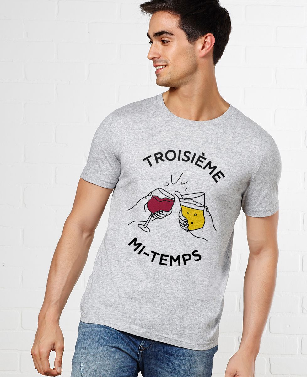 T-shirt homme 3ème Mi-Temps - Sport, Apéro, Football, Rugby