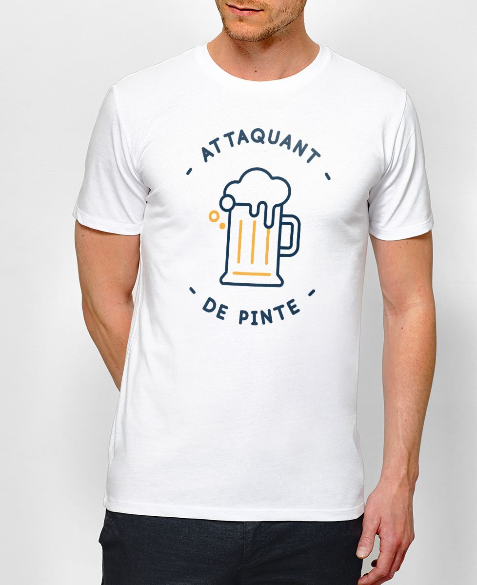 T-Shirt homme Attaquant de pinte