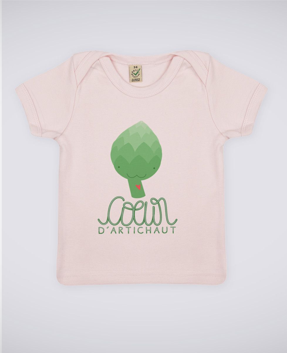 T Shirt Bebe Coeur D Artichaud Monsieur Tshirt Kids Mode Enfant