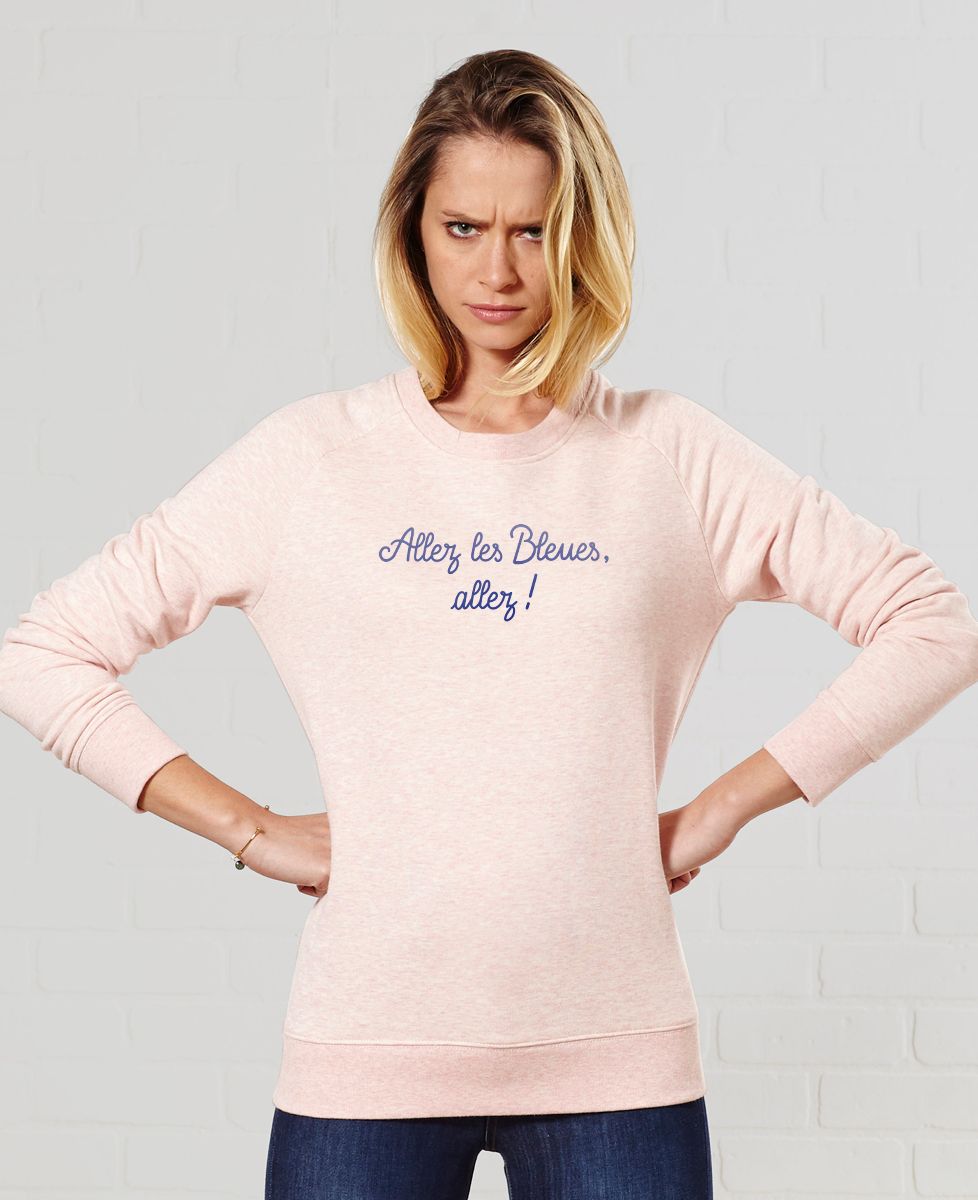 Sweatshirt femme Allez les bleues