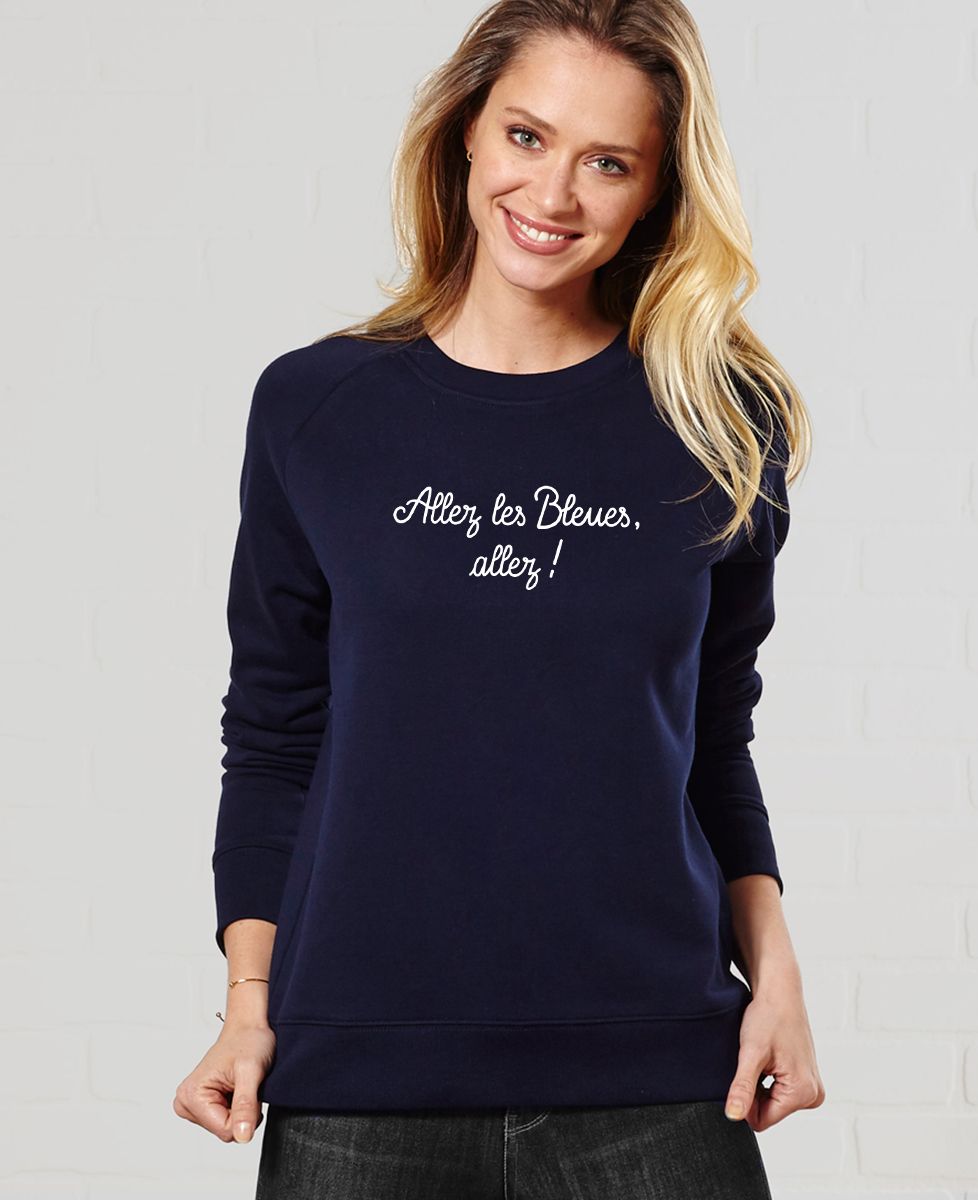 Sweatshirt femme Allez les bleues