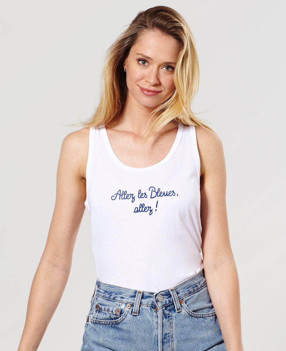 Débardeur femme Allez les bleues