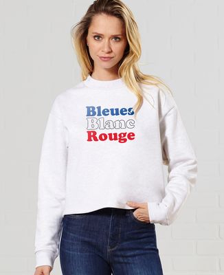 Sweatshirt femme Bleues blanc rouge
