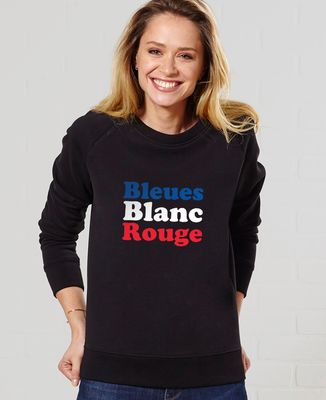 Sweatshirt femme Bleues blanc rouge