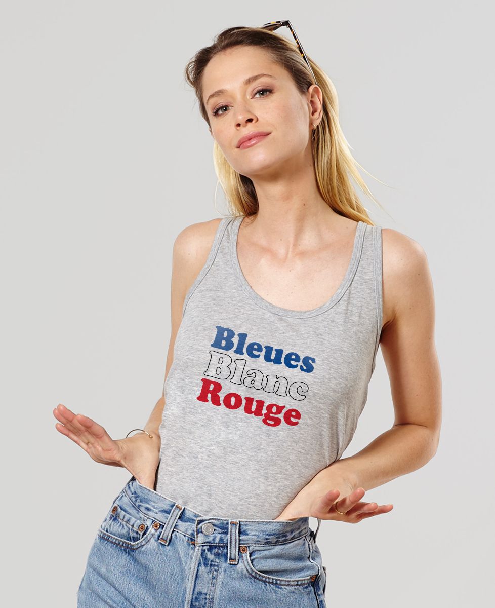 Débardeur femme Bleues blanc rouge