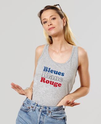 Débardeur femme Bleues blanc rouge