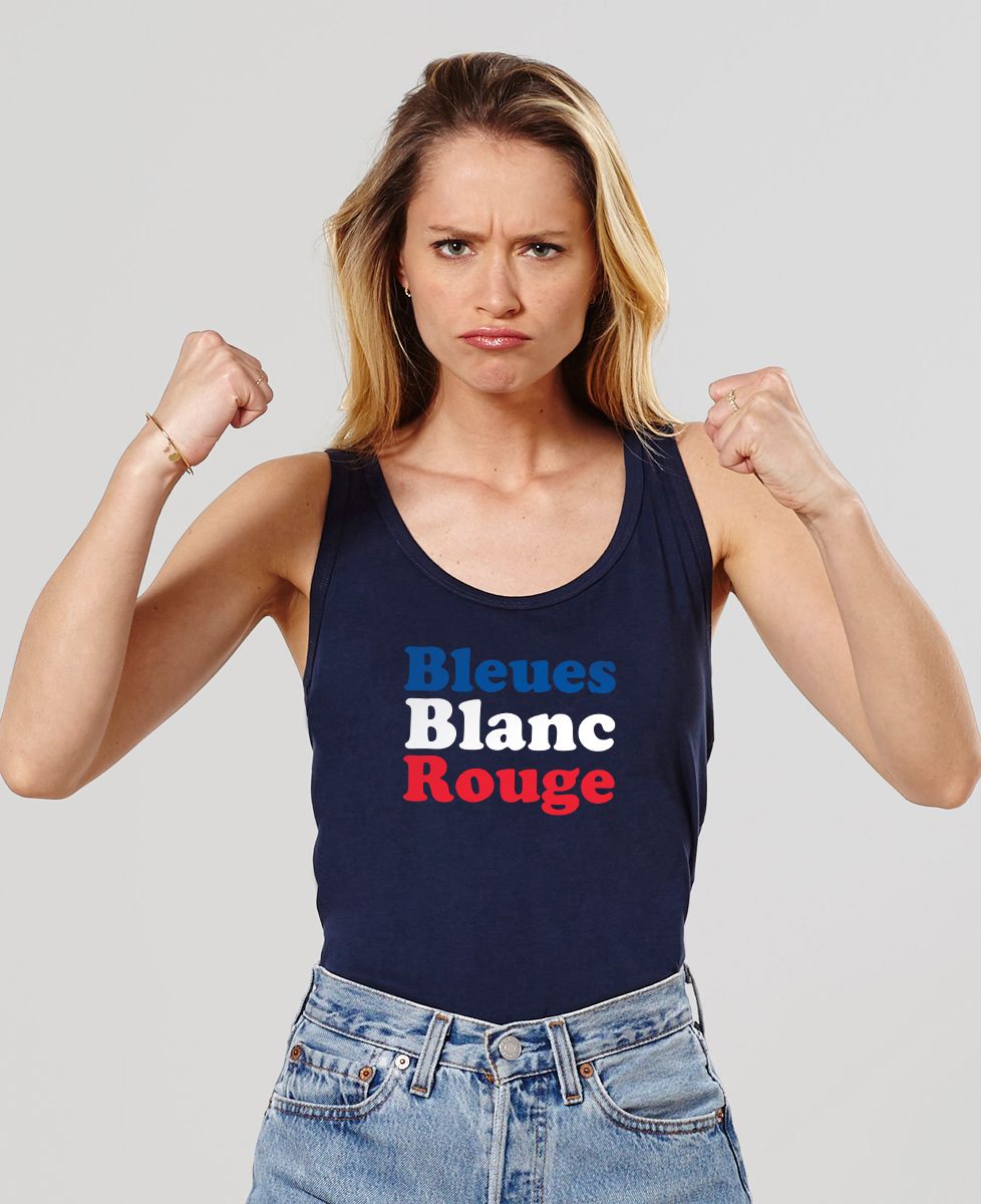 Débardeur femme Bleues blanc rouge