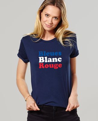 T-Shirt femme Bleues blanc rouge