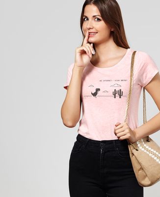 T-Shirt femme Pas de connexion Internet