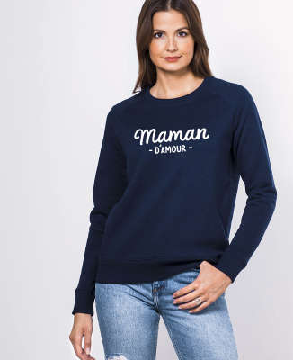 Sweatshirt femme Maman d'amour