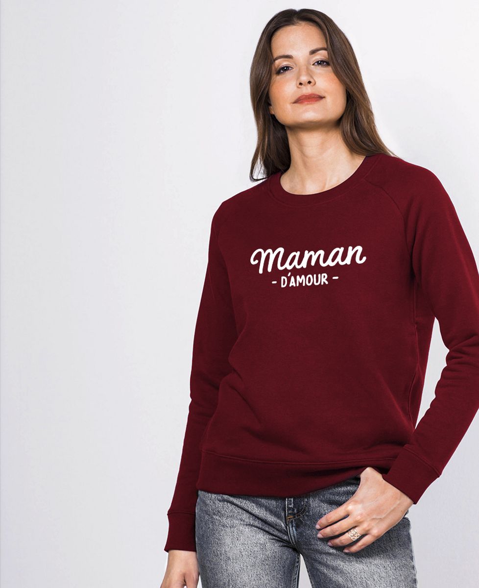 Sweatshirt femme Maman d'amour